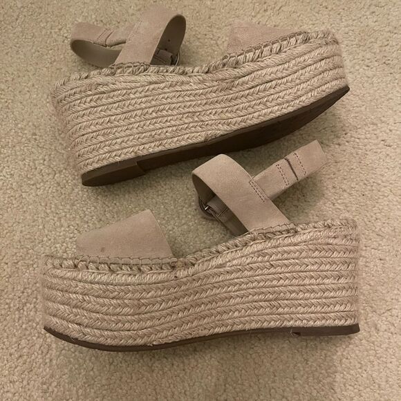 EUC Marc Fisher Rex Platform Espadrille Wedge Sandal - Picture 5 of 11